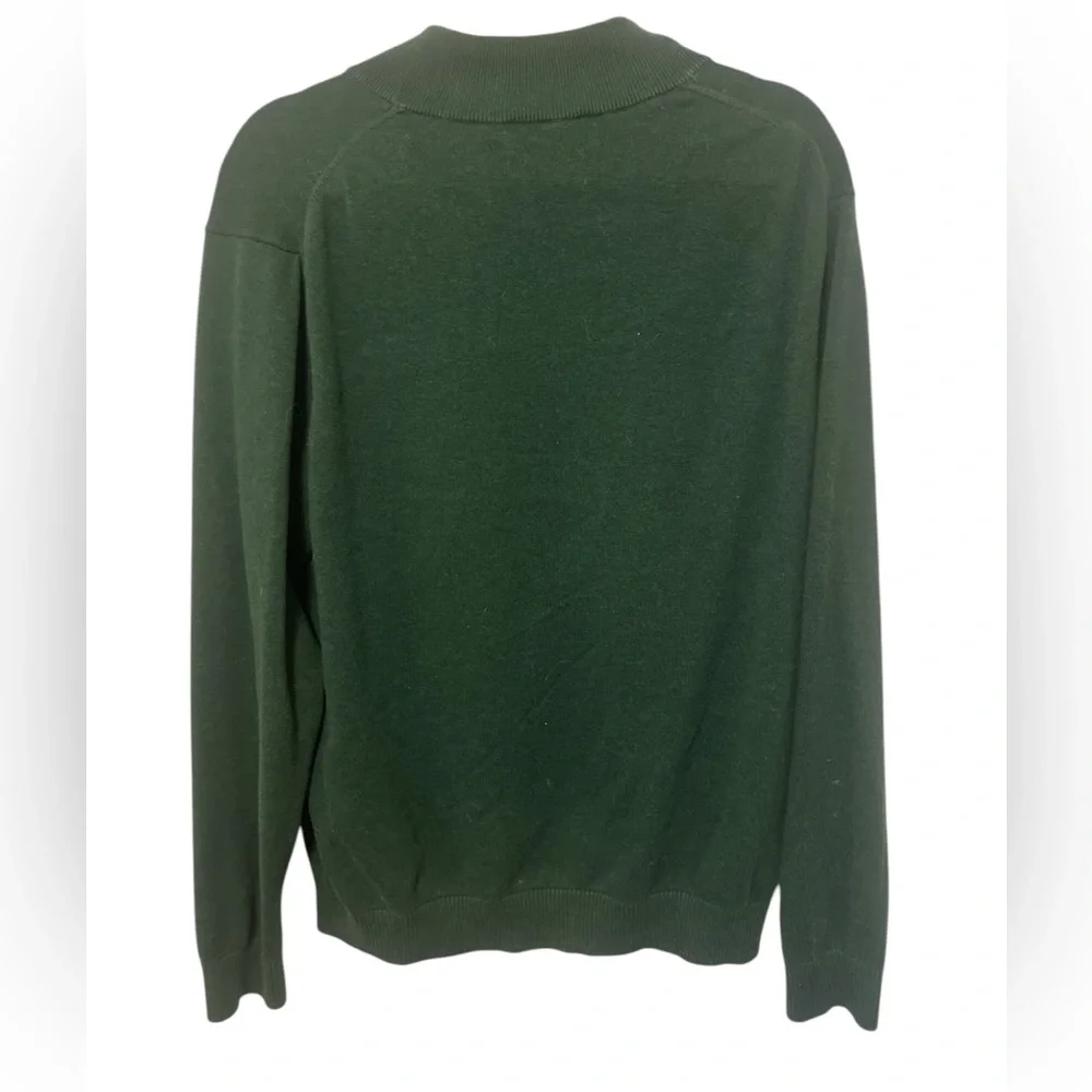 Men’s Green Vineyard Vines 1/4 Zip Sweater - Picture 7 of 7
